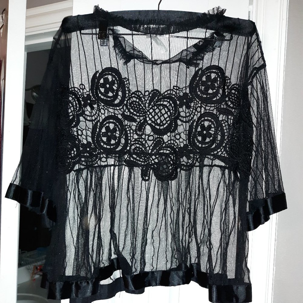 Lace see through top